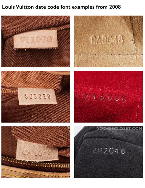 hat jede louis vuitton tasche einen date code